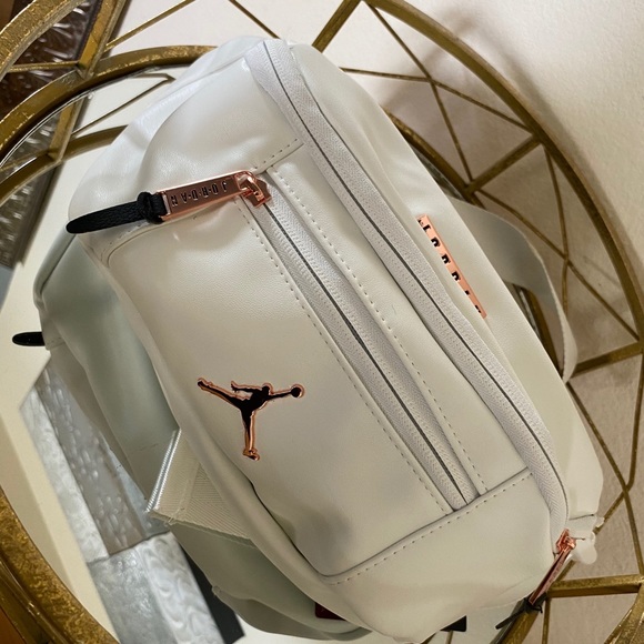 jordan regal air crossbody bag white